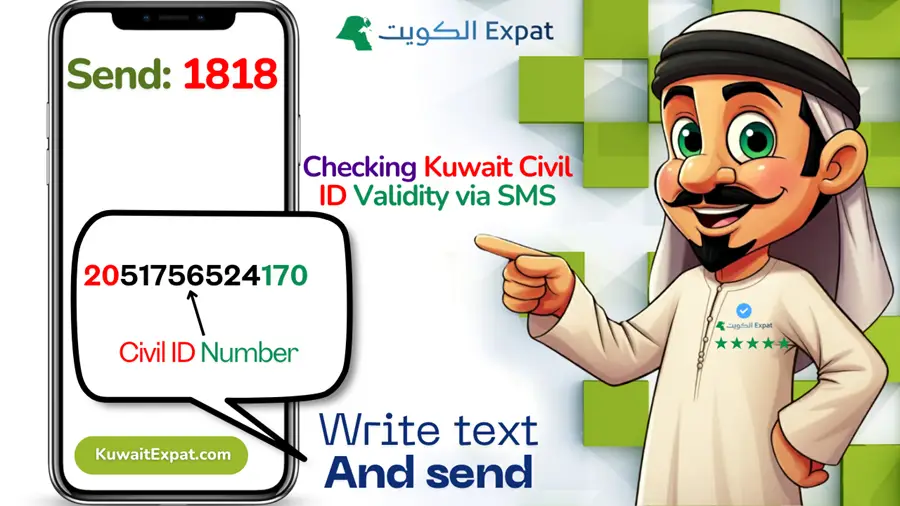 Checking_Kuwait_Civil_ID_Validity_via_SMS