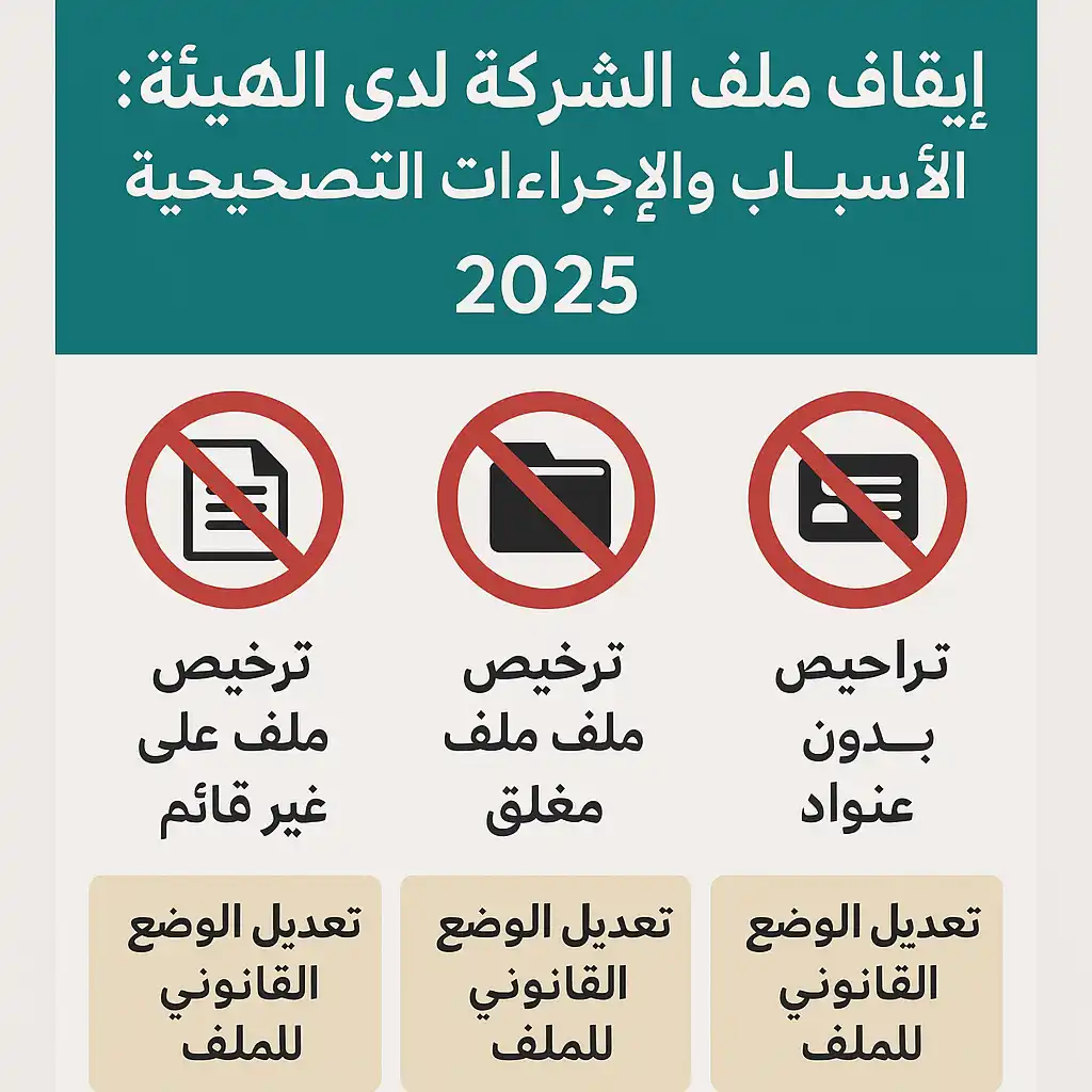 قانون العمل الكويتي: الدليل العملي المحدث لعام 2026 إيقاف ملف الشركة لدى الهيئة الأسباب والإجراءات التصحيحية (2025)